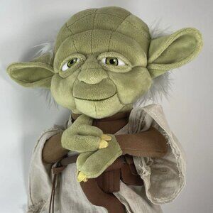 Disney Store Star Wars Master Yoda Jedi 12-inch Plush Stuffed Animal Toy Doll